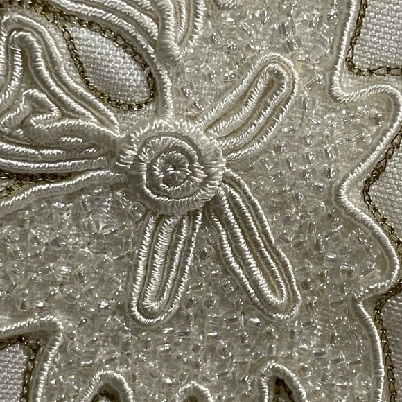 Nolan Miller white Embroidered beaded Women's Jacket with matching tank size 16 - Picture 9 of 11